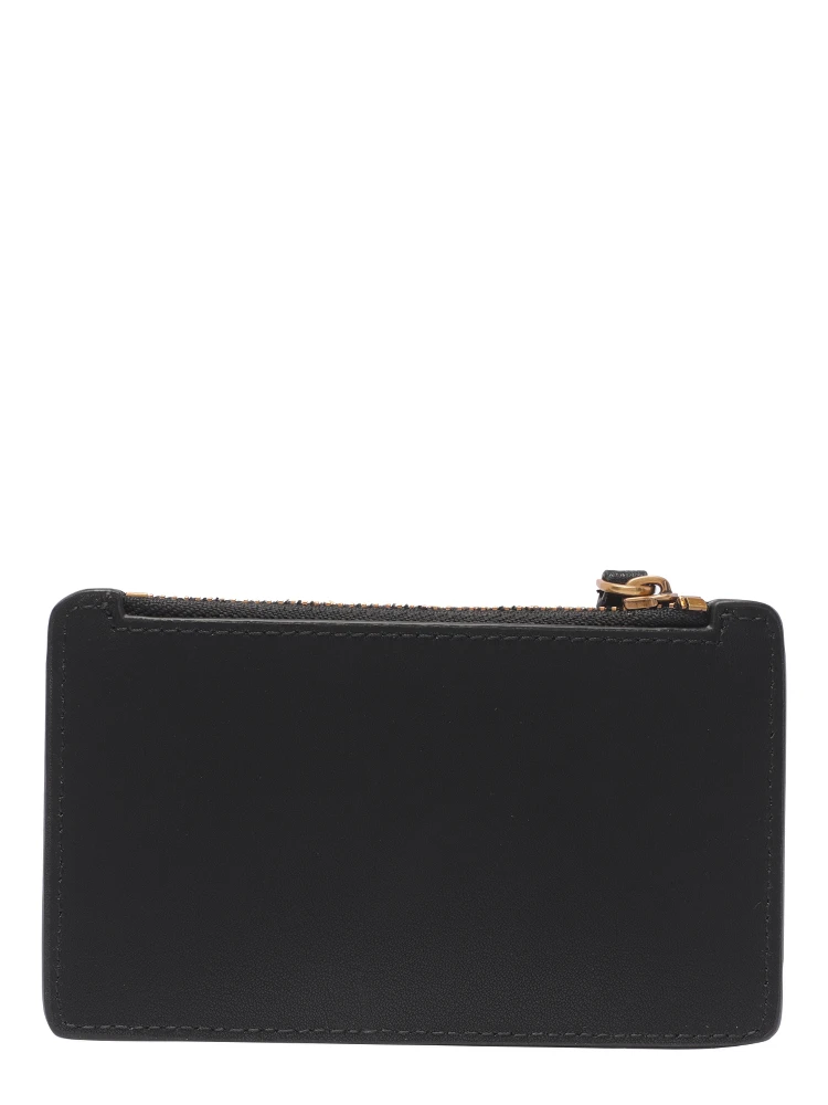 logo-detail leather purse alternative