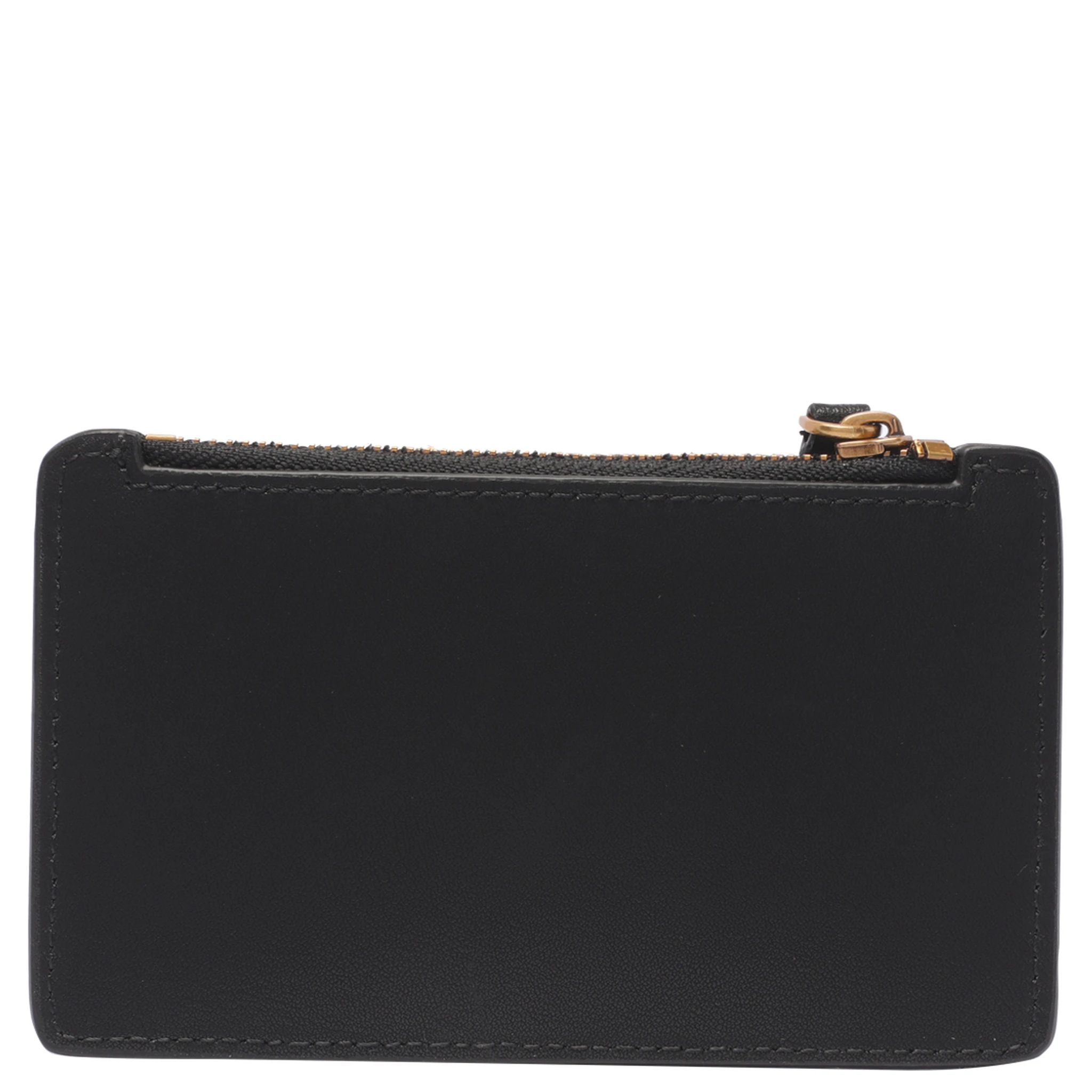 logo-detail leather purse