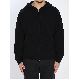 Super-fine wool hoodie