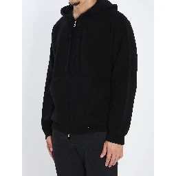 Super-fine wool hoodie