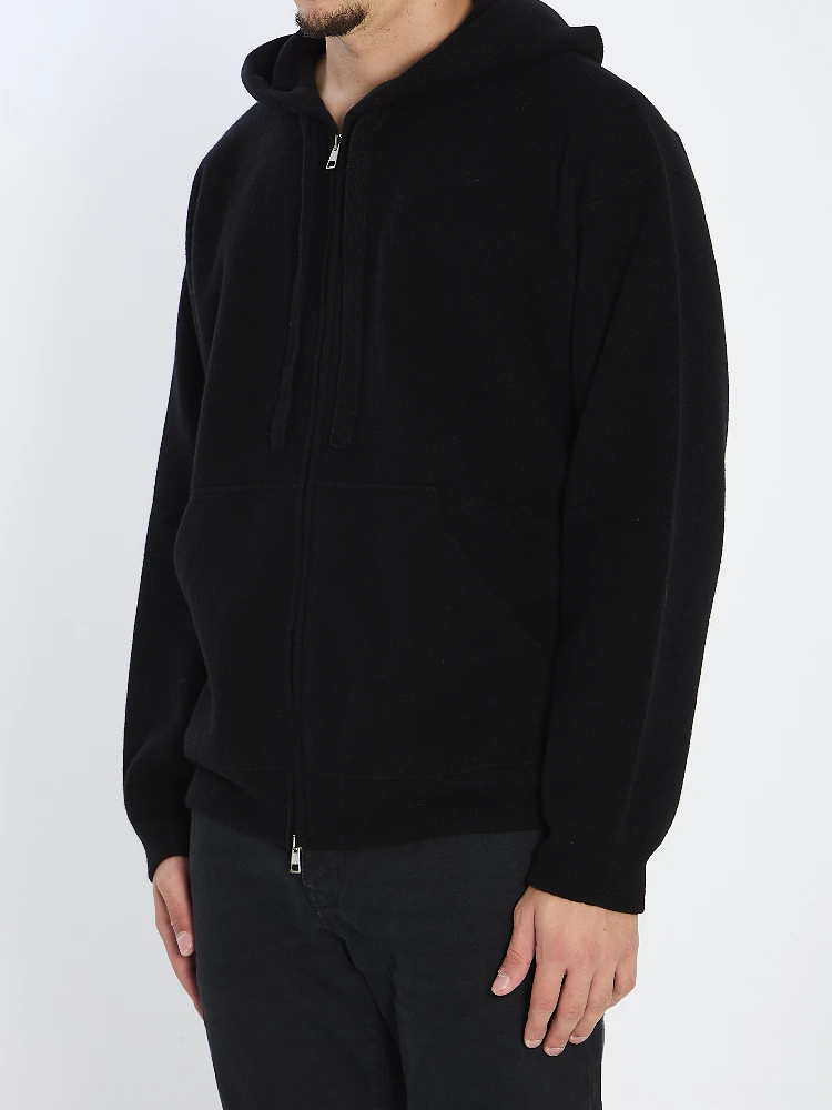 Super-fine wool hoodie alternative
