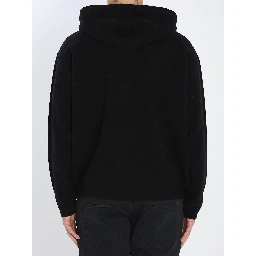 Super-fine wool hoodie