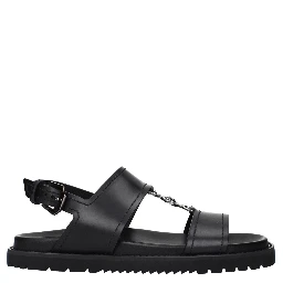 Black Leather Sandals