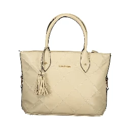 Beige PVC Women Handbag
