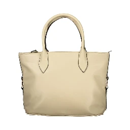 Beige PVC Women Handbag
