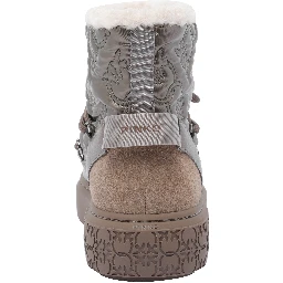 quilted floral-pattern boots