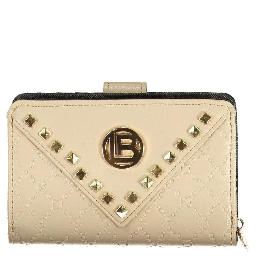 Beige Polyethylene Women Wallet