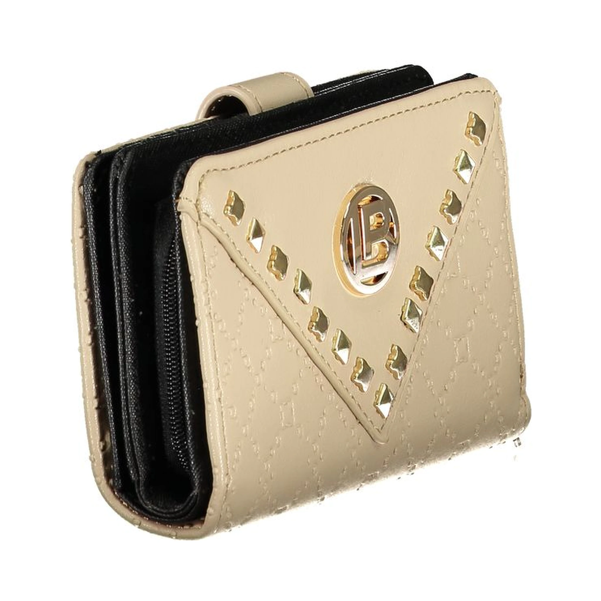 Beige Polyethylene Women Wallet
