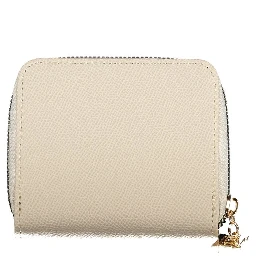 Beige Polyethylene Women Wallet