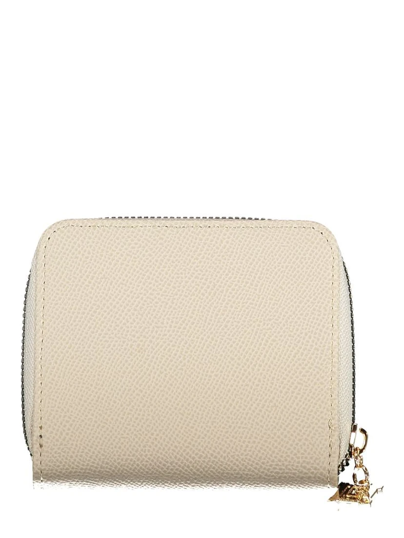 Beige Polyethylene Women Wallet