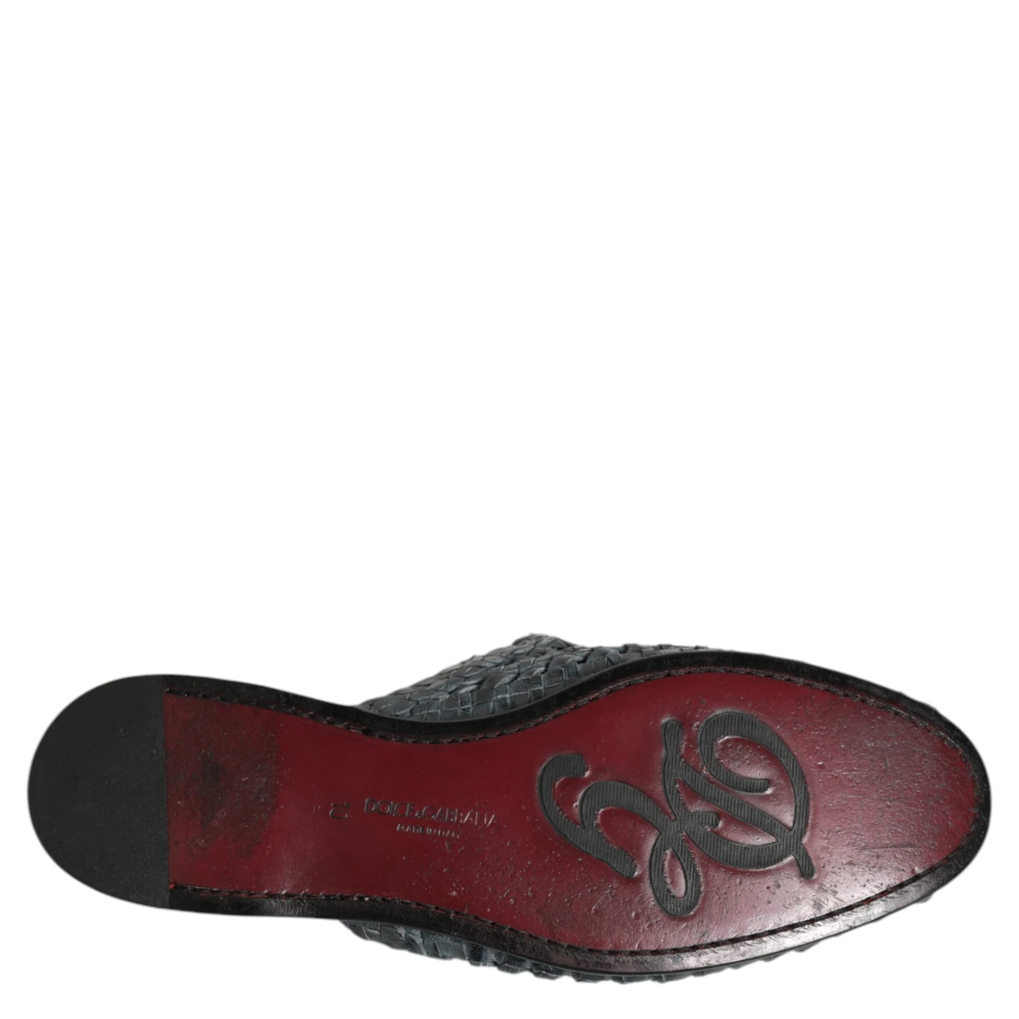 Blue Woven Slides MULES Men Sandals Shoes