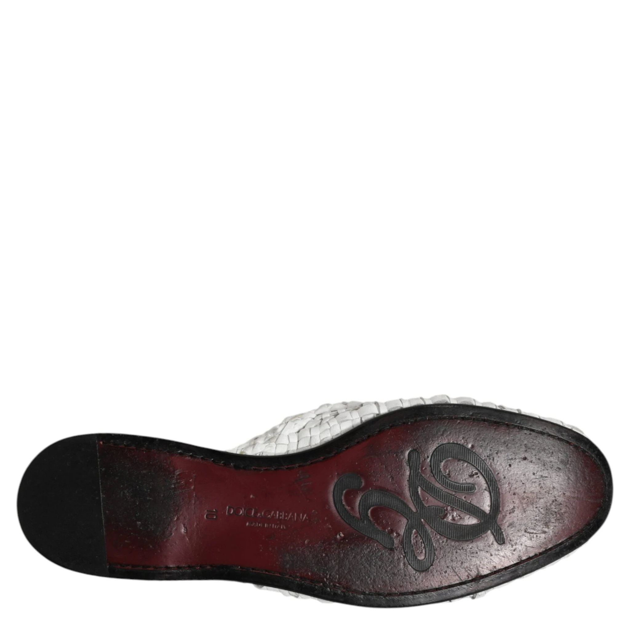 White Woven Slides MULES Men Sandals Shoes