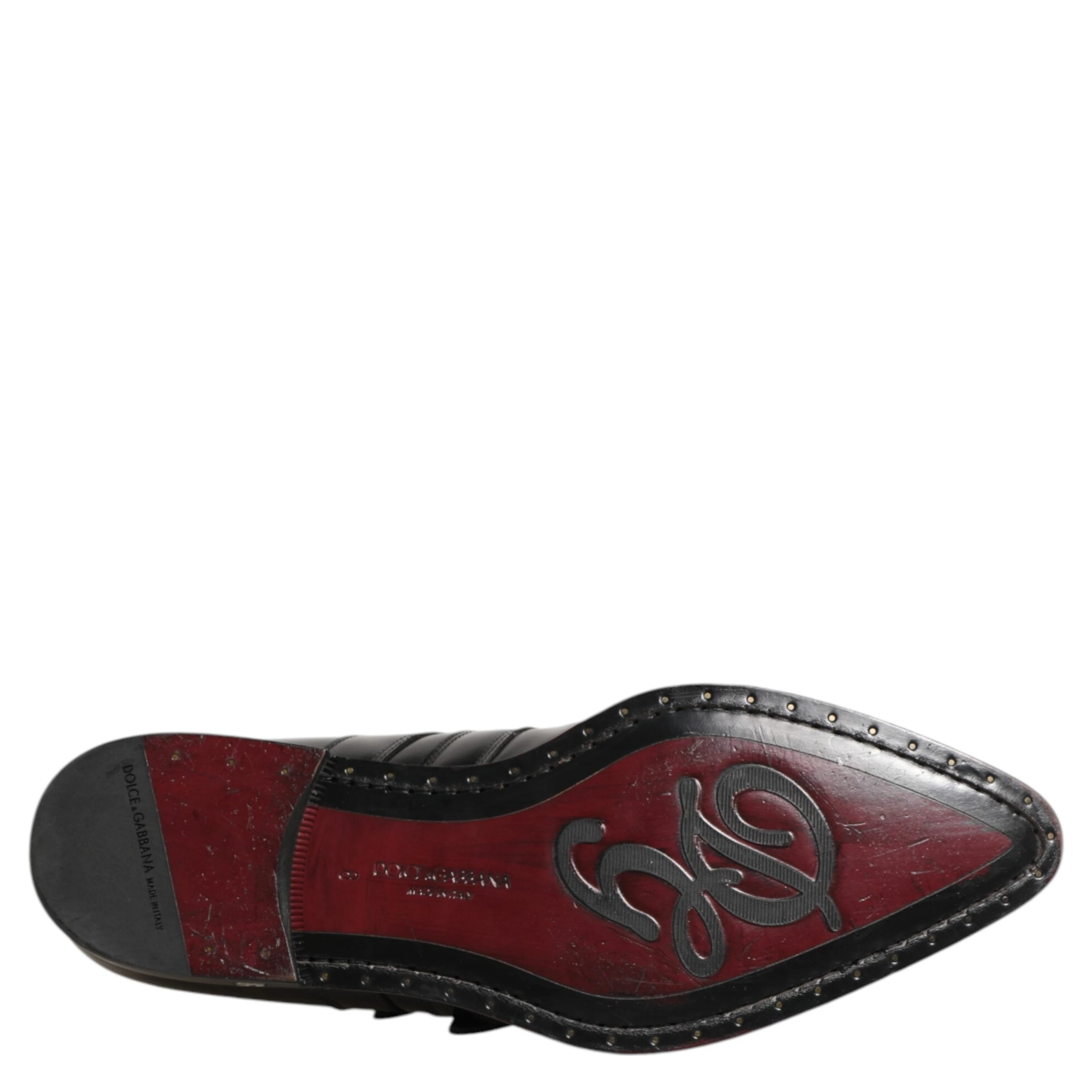 Black Blue Embellished MONKSTRAP Dress Shoes