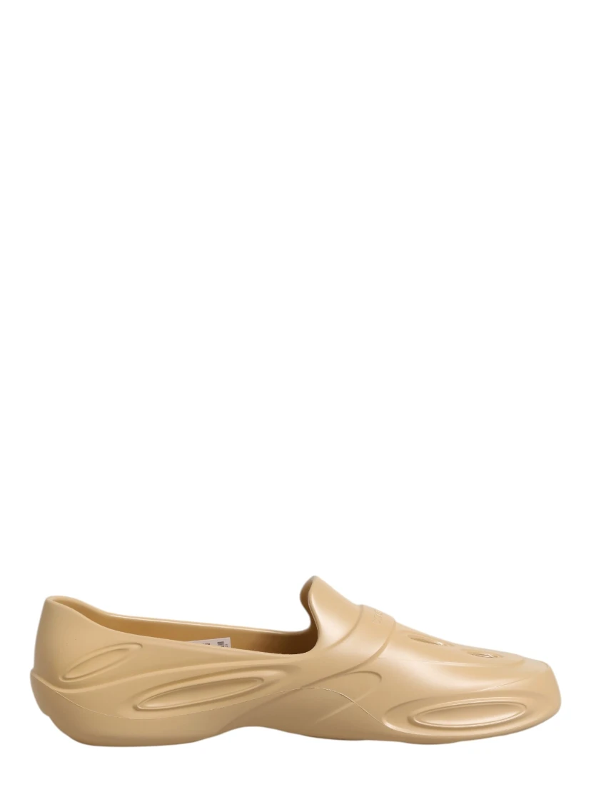 Beige Rubber Slides Low Top Sneakers Shoes
