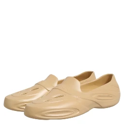 Beige Rubber Slides Low Top Sneakers Shoes