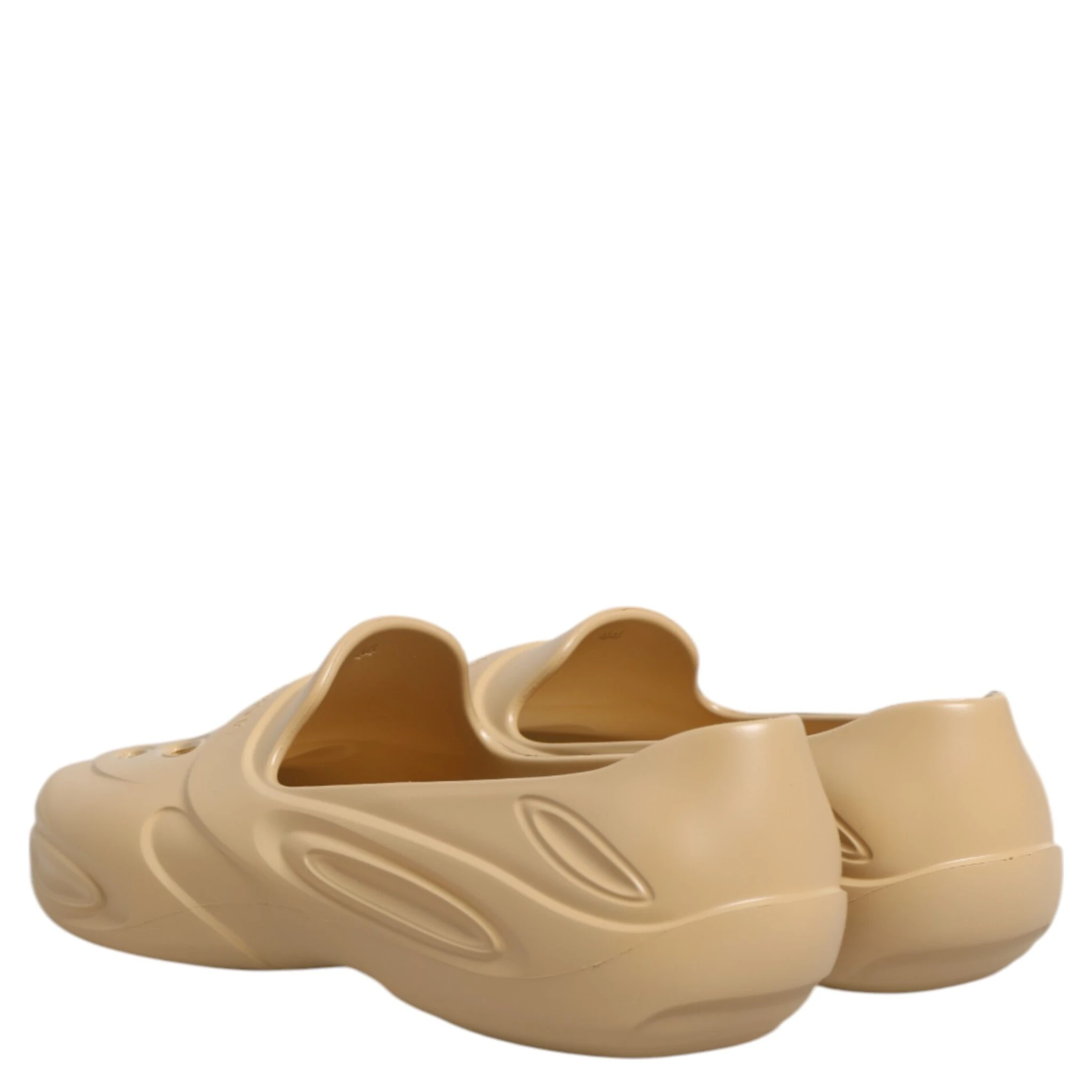 Beige Rubber Slides Low Top Sneakers Shoes