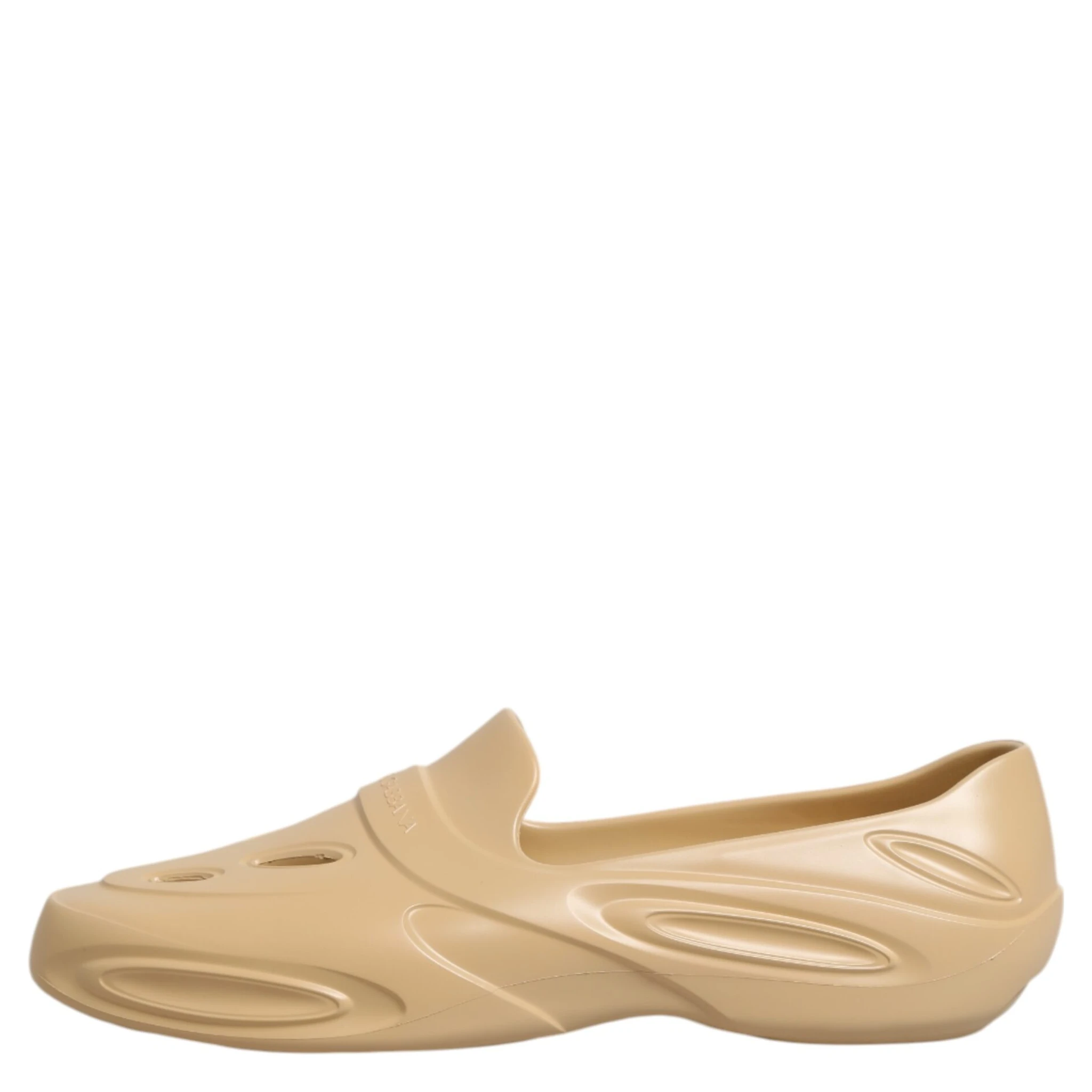 Beige Rubber Slides Low Top Sneakers Shoes