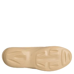 Beige Rubber Slides Low Top Sneakers Shoes