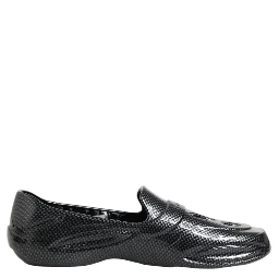Black Rubber Slides Low Top Sneakers Shoes