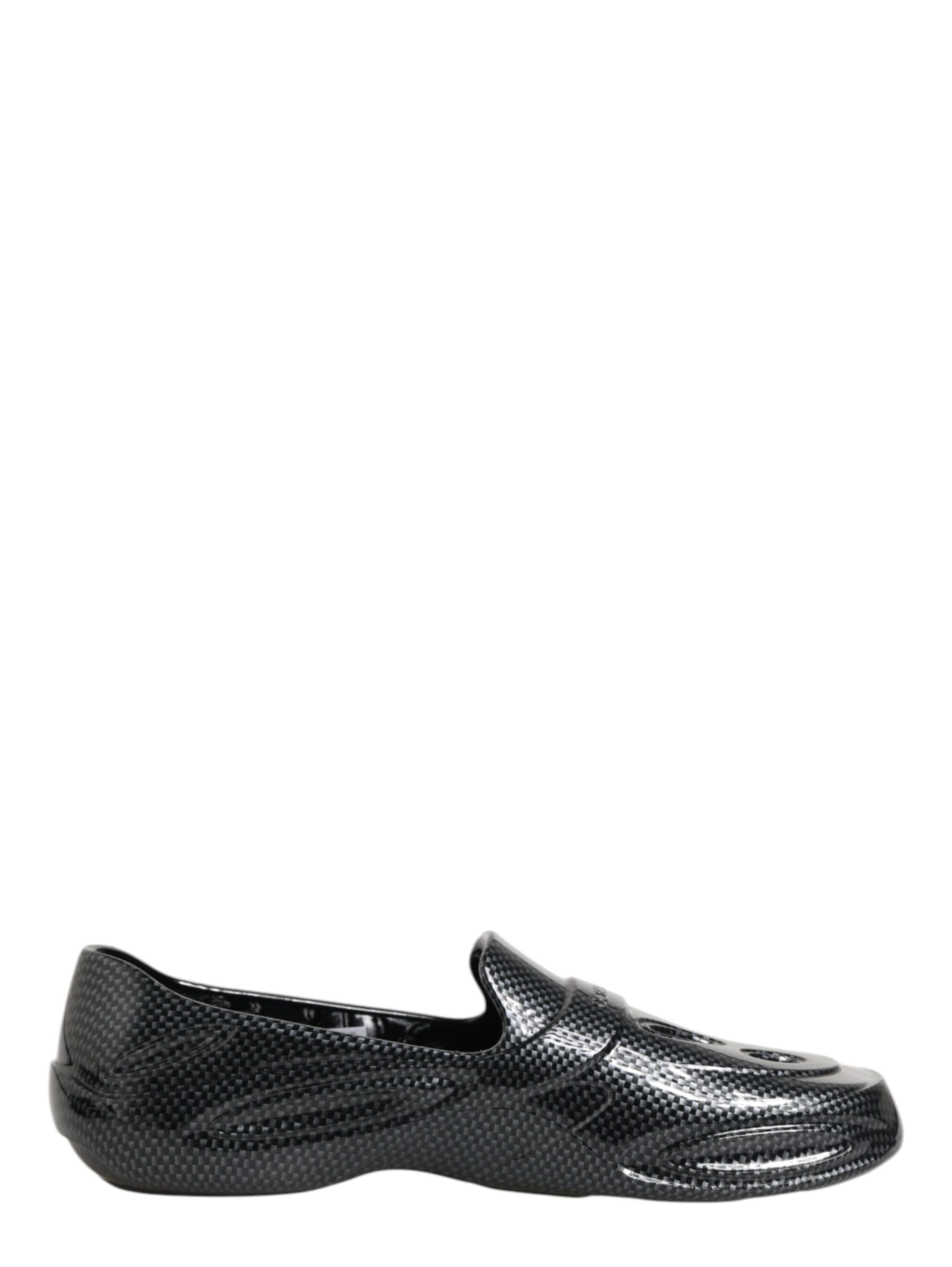 Black Rubber Slides Low Top Sneakers Shoes