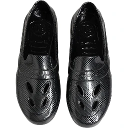 Black Rubber Slides Low Top Sneakers Shoes