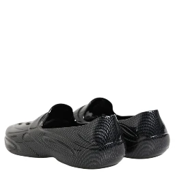 Black Rubber Slides Low Top Sneakers Shoes