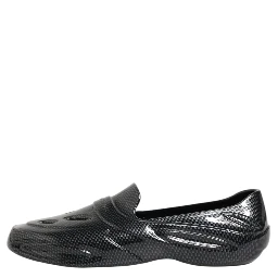 Black Rubber Slides Low Top Sneakers Shoes