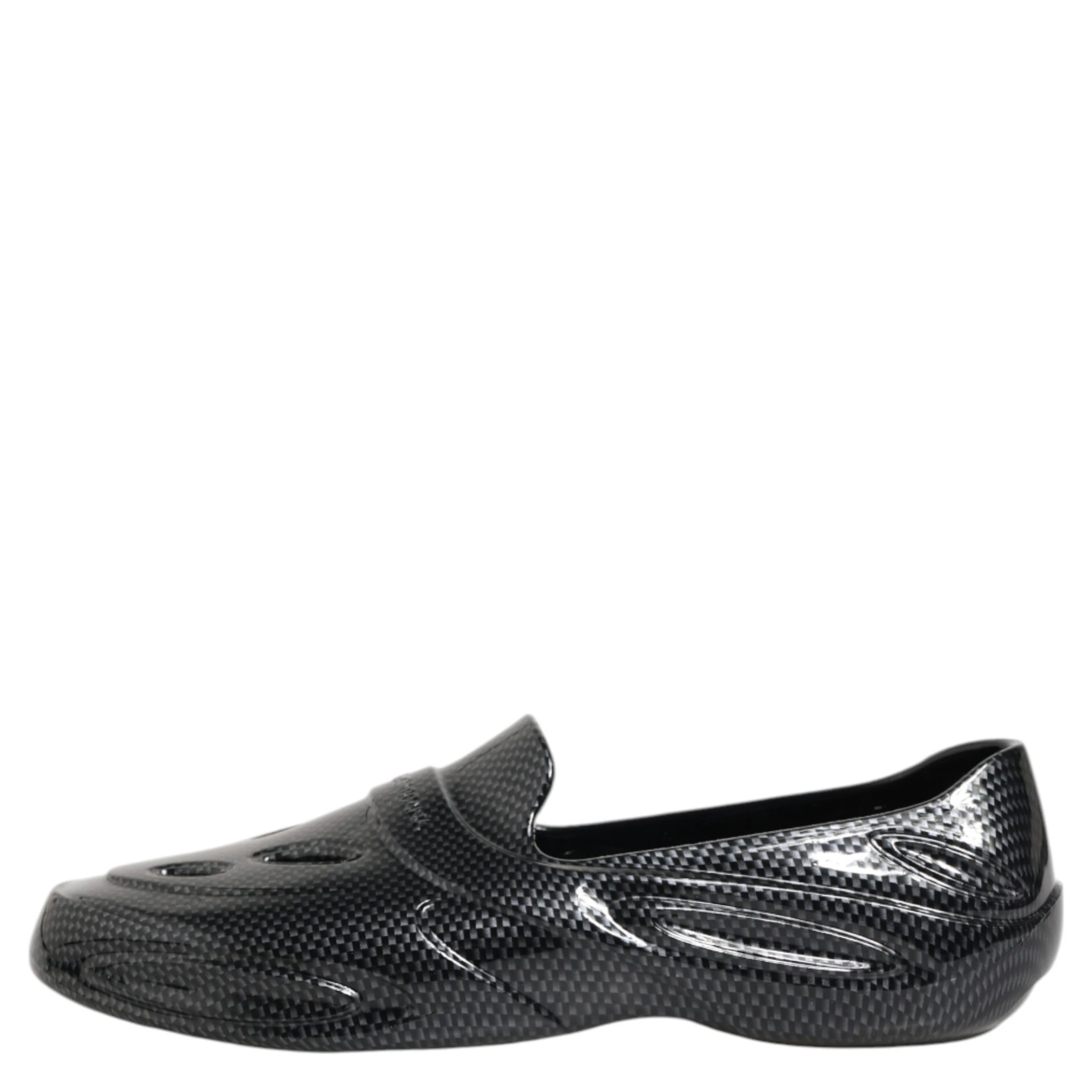 Black Rubber Slides Low Top Sneakers Shoes