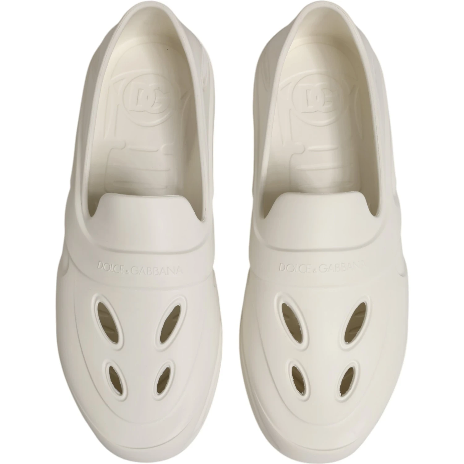 White Rubber Slides Low Top Sneakers Shoes