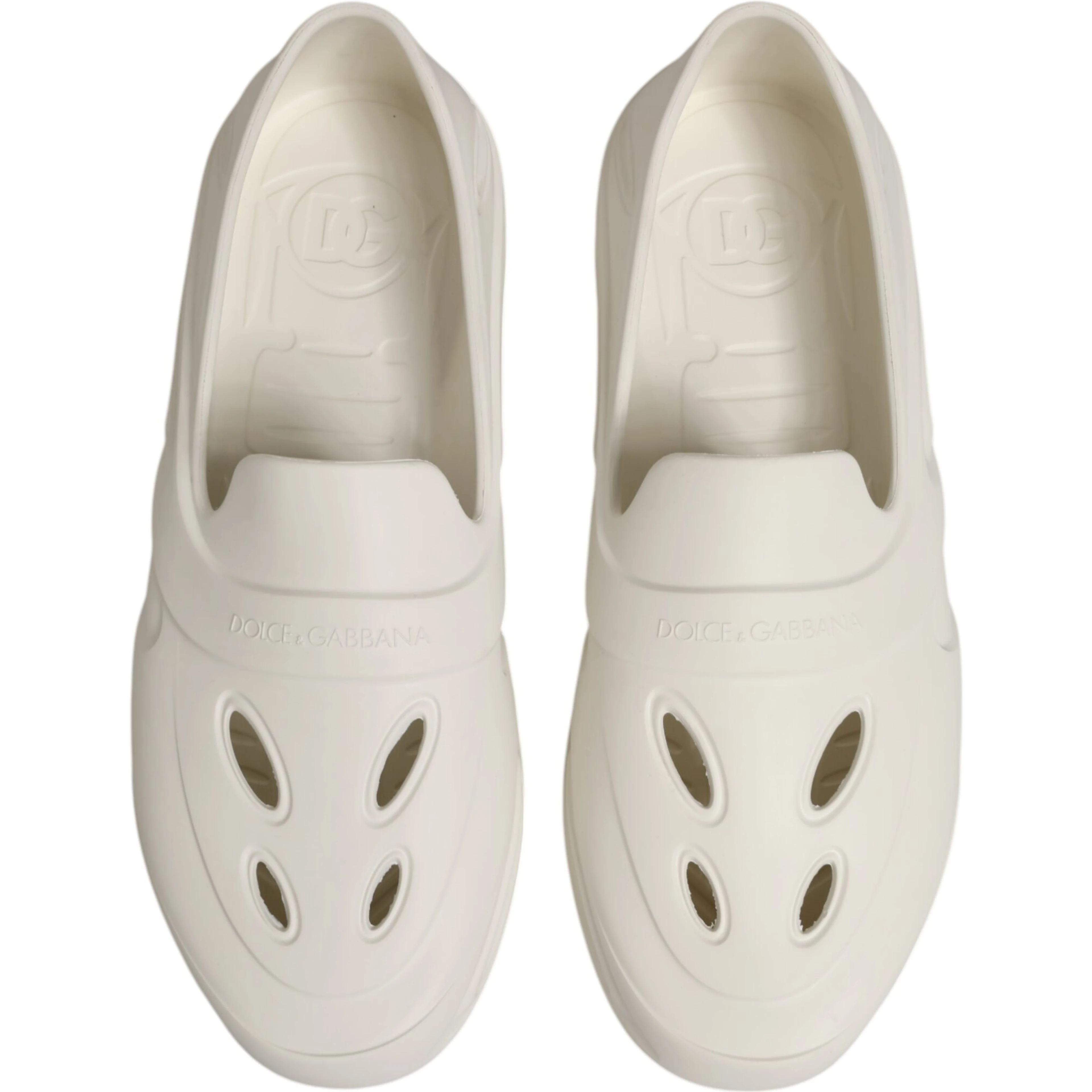 White Rubber Slides Low Top Sneakers Shoes