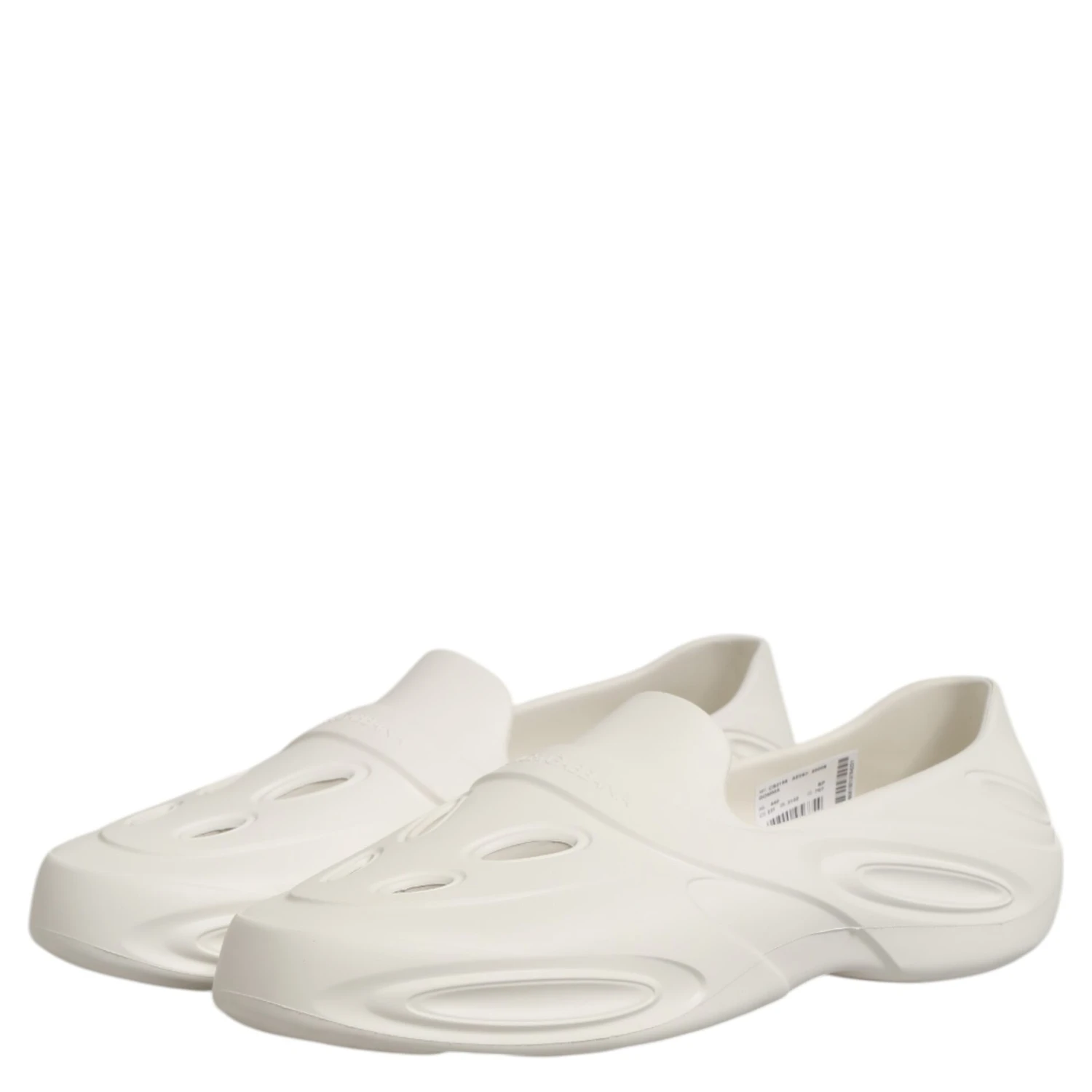 White Rubber Slides Low Top Sneakers Shoes