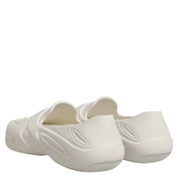 White Rubber Slides Low Top Sneakers Shoes
