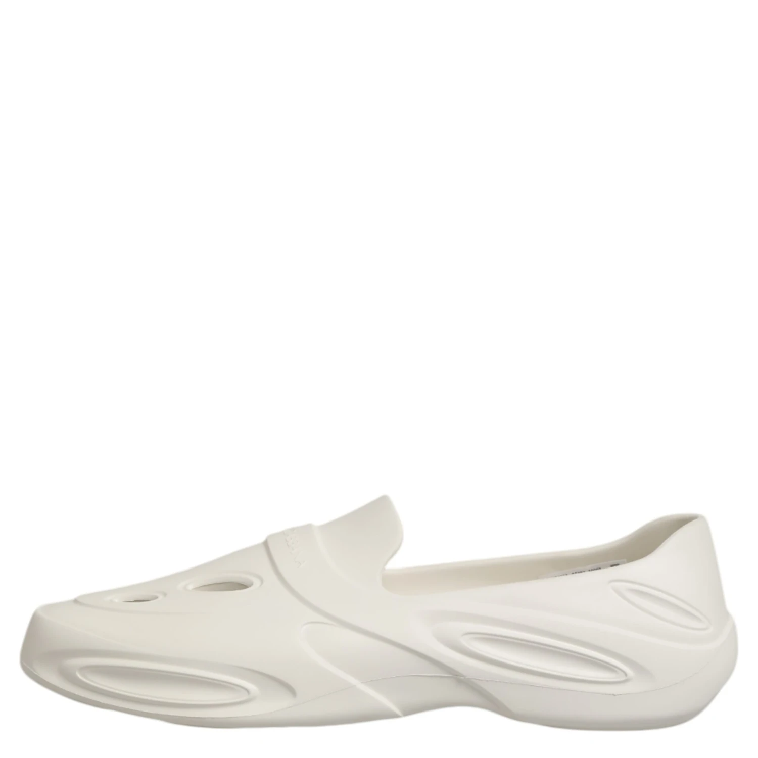 White Rubber Slides Low Top Sneakers Shoes