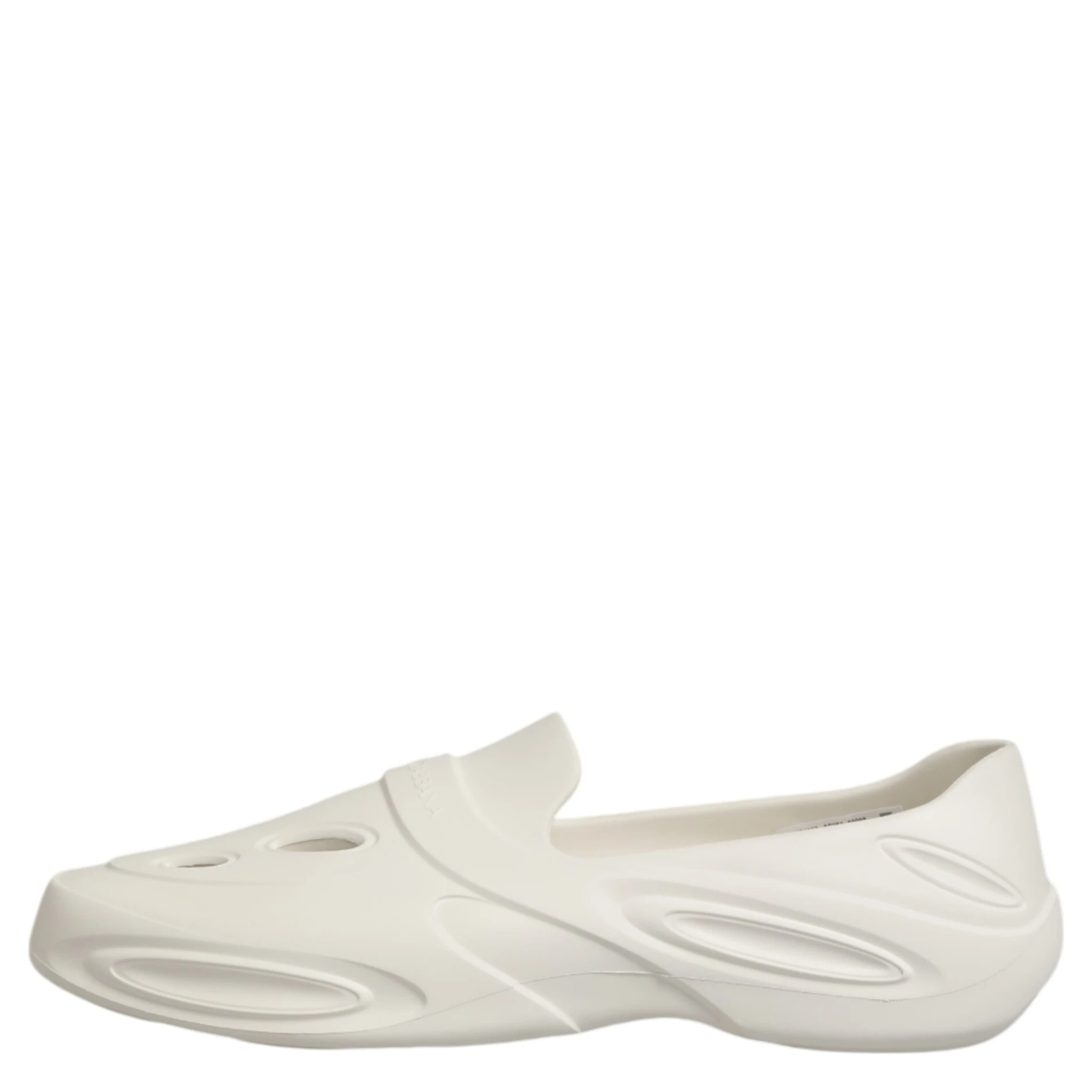 White Rubber Slides Low Top Sneakers Shoes