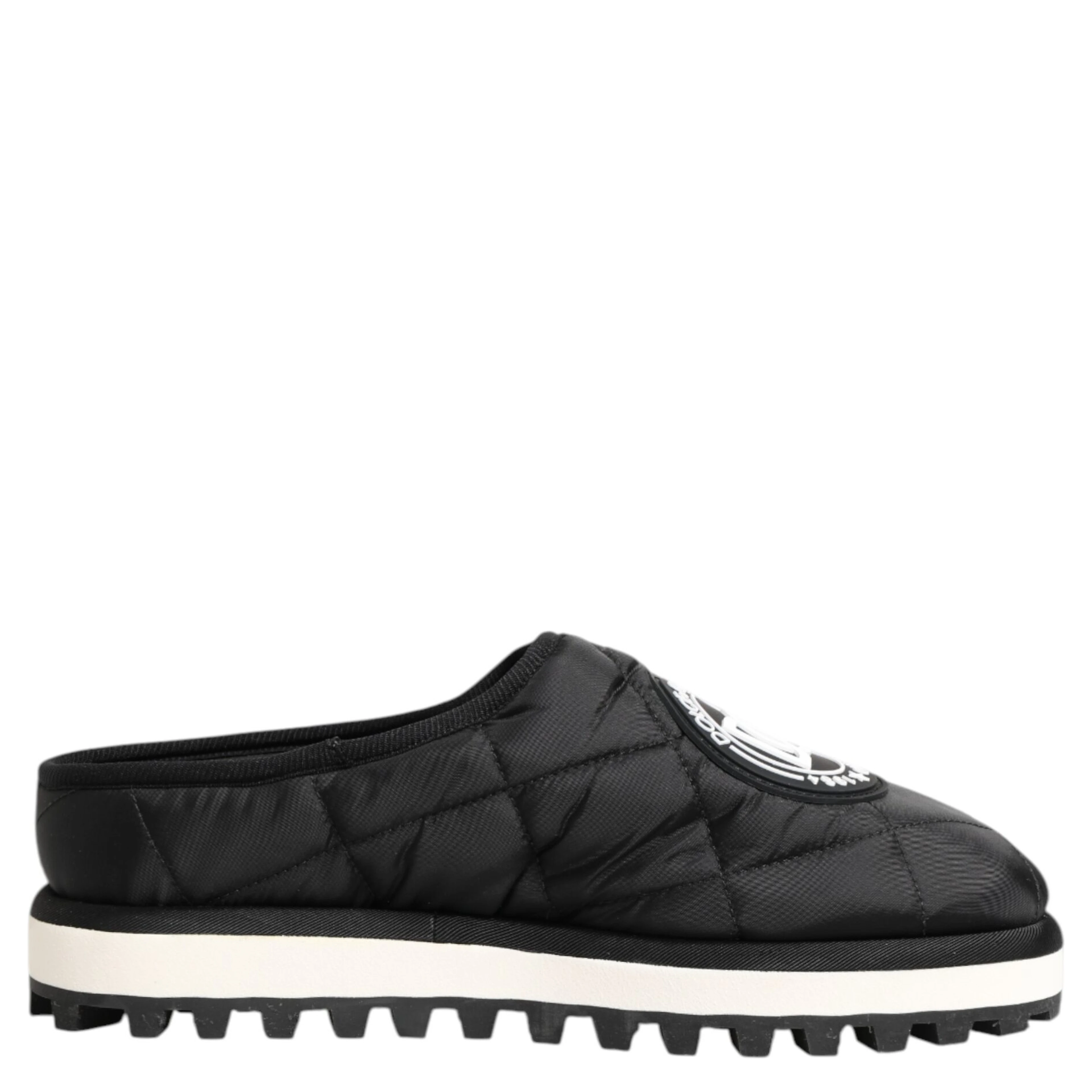 Black Nylon Low Top Slip On Sneaker Shoes