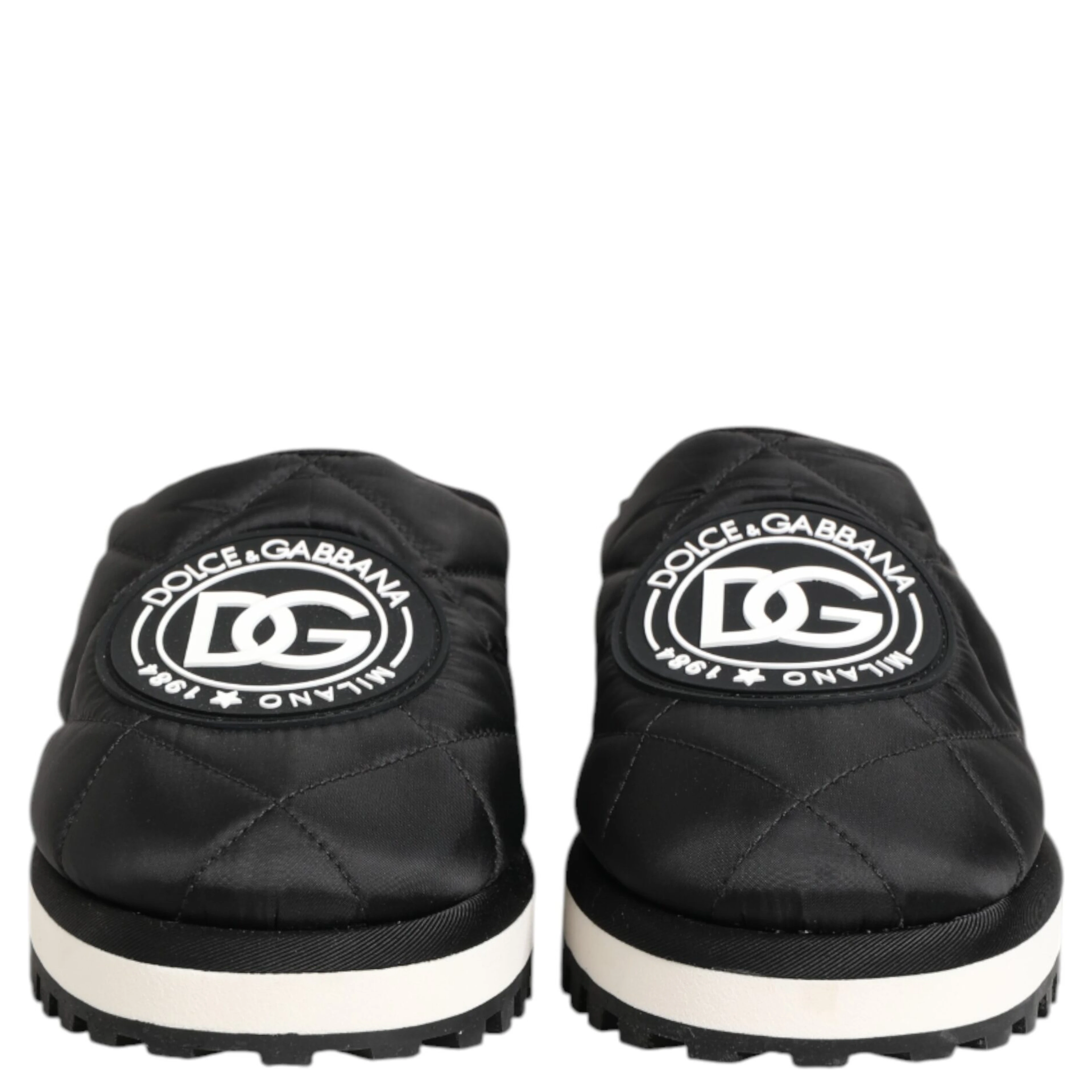 Black Nylon Low Top Slip On Sneaker Shoes