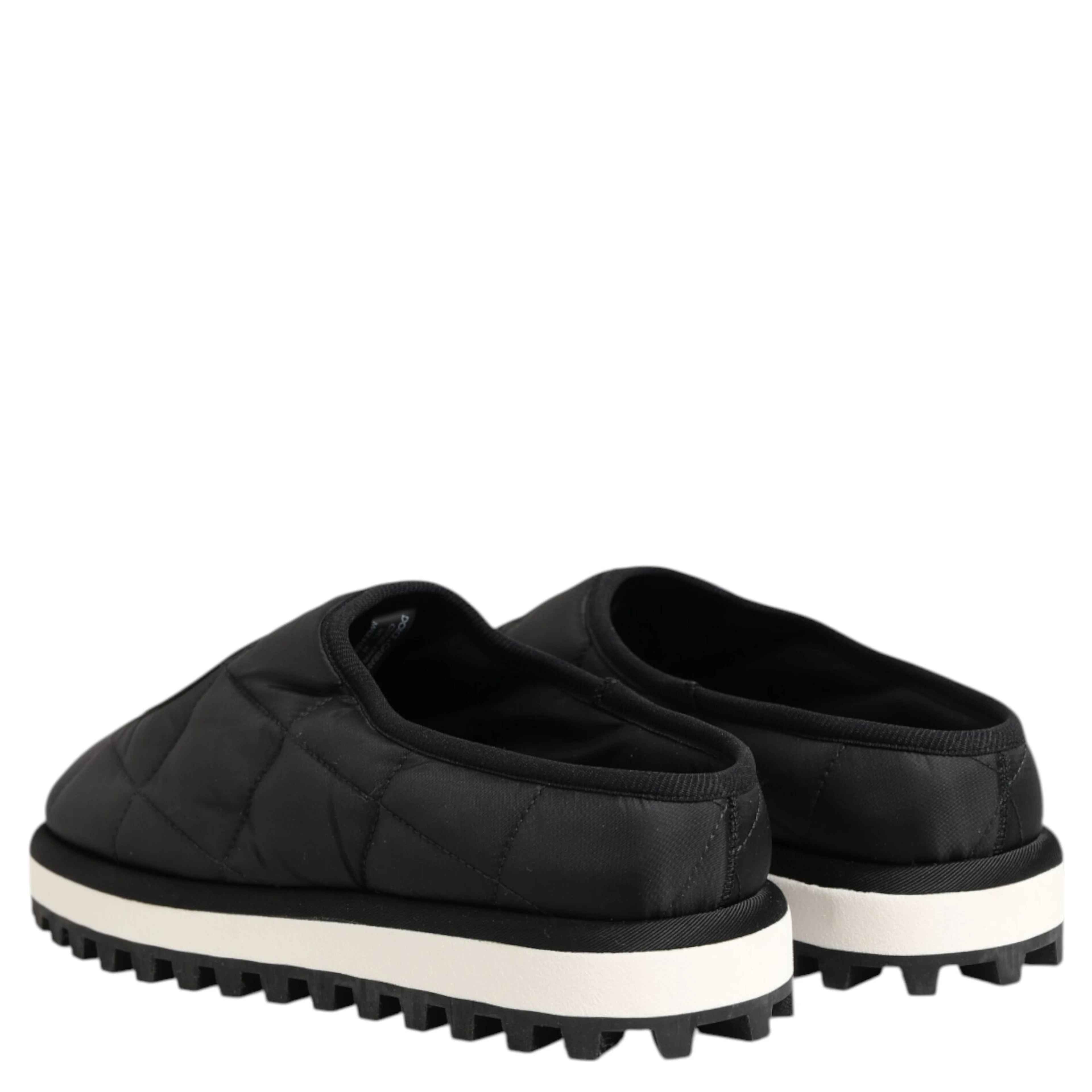 Black Nylon Low Top Slip On Sneaker Shoes