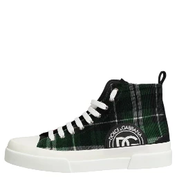 Multicolor Cotton High Top Men Sneakers Shoes