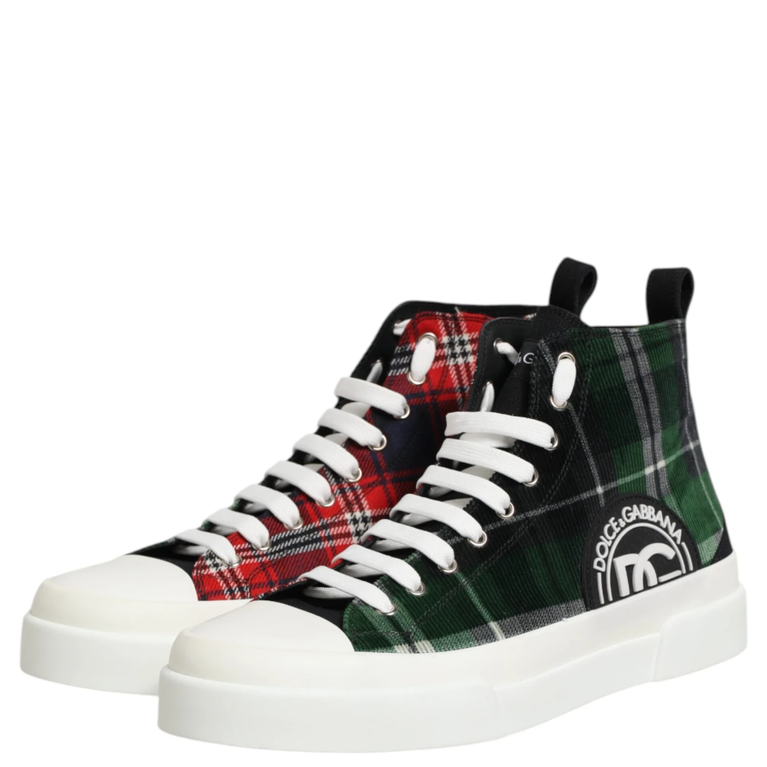 Multicolor Cotton High Top Men Sneakers Shoes