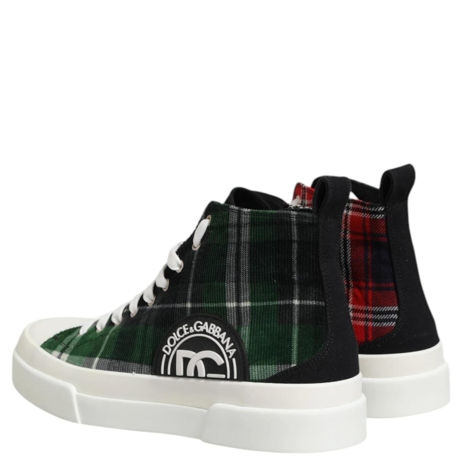 Multicolor Cotton High Top Men Sneakers Shoes