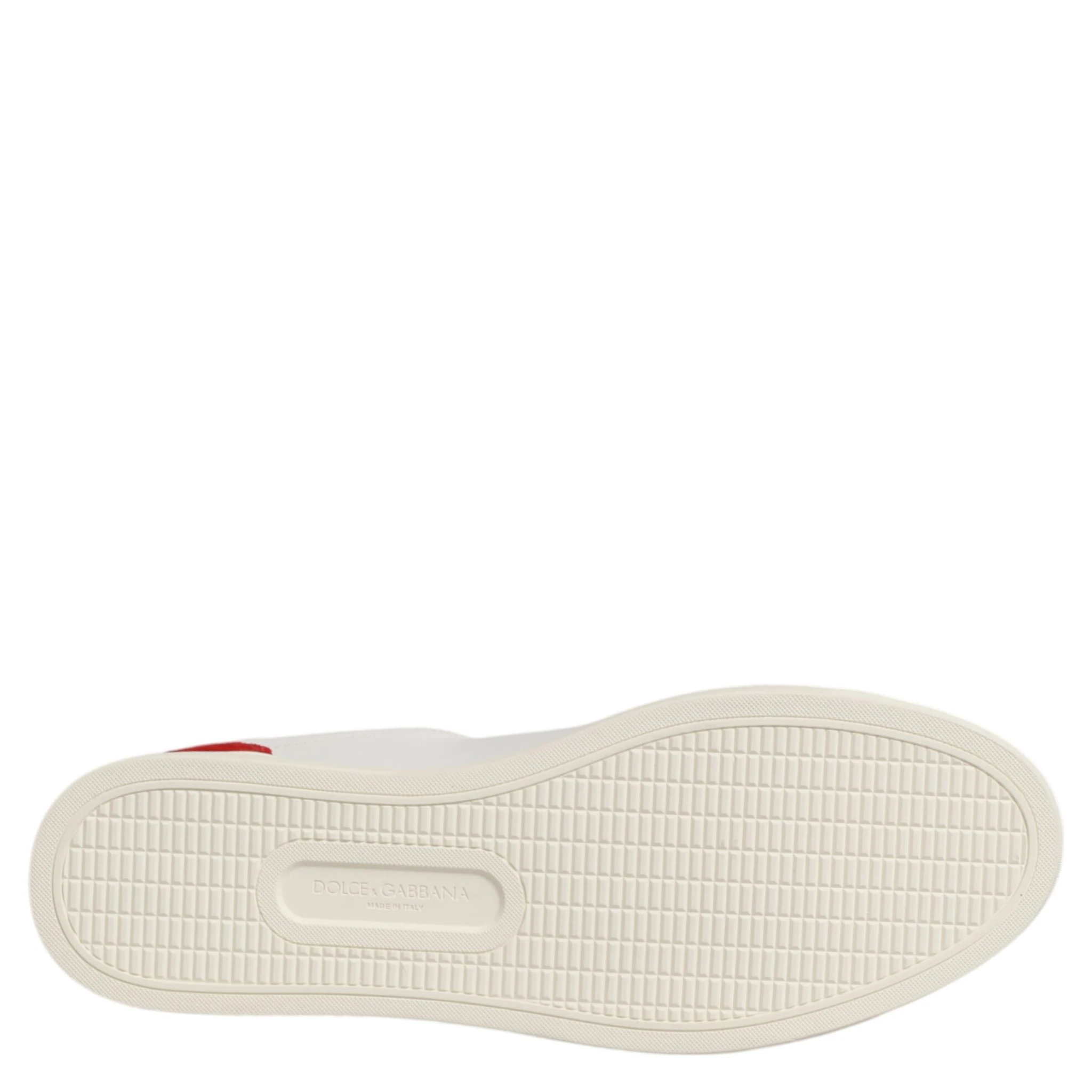 White Red Leather Low Top Men Sneakers Shoes