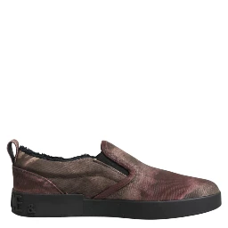 Multicolor Cotton Low Top Slip On Men Sneakers Shoes