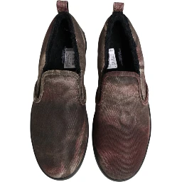 Multicolor Cotton Low Top Slip On Men Sneakers Shoes