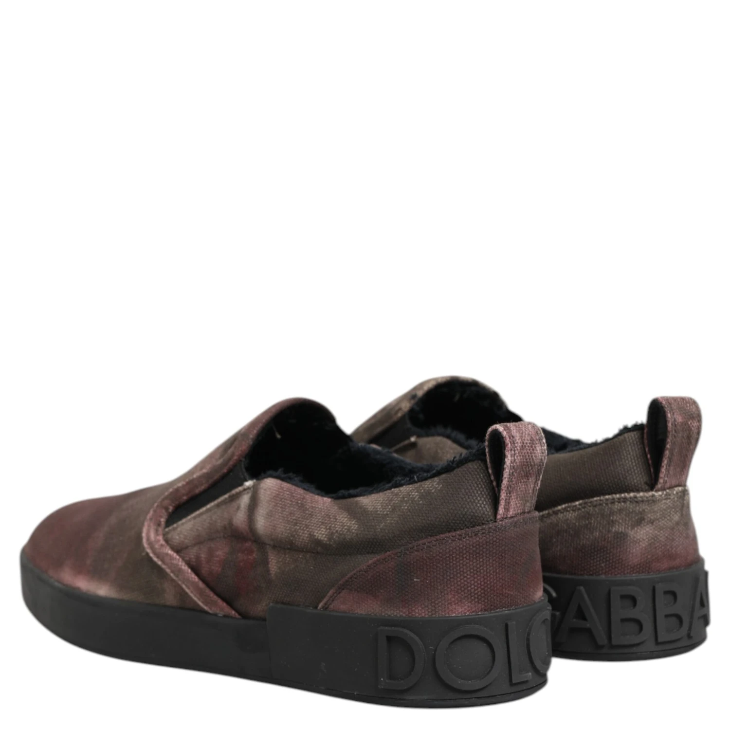 Multicolor Cotton Low Top Slip On Men Sneakers Shoes