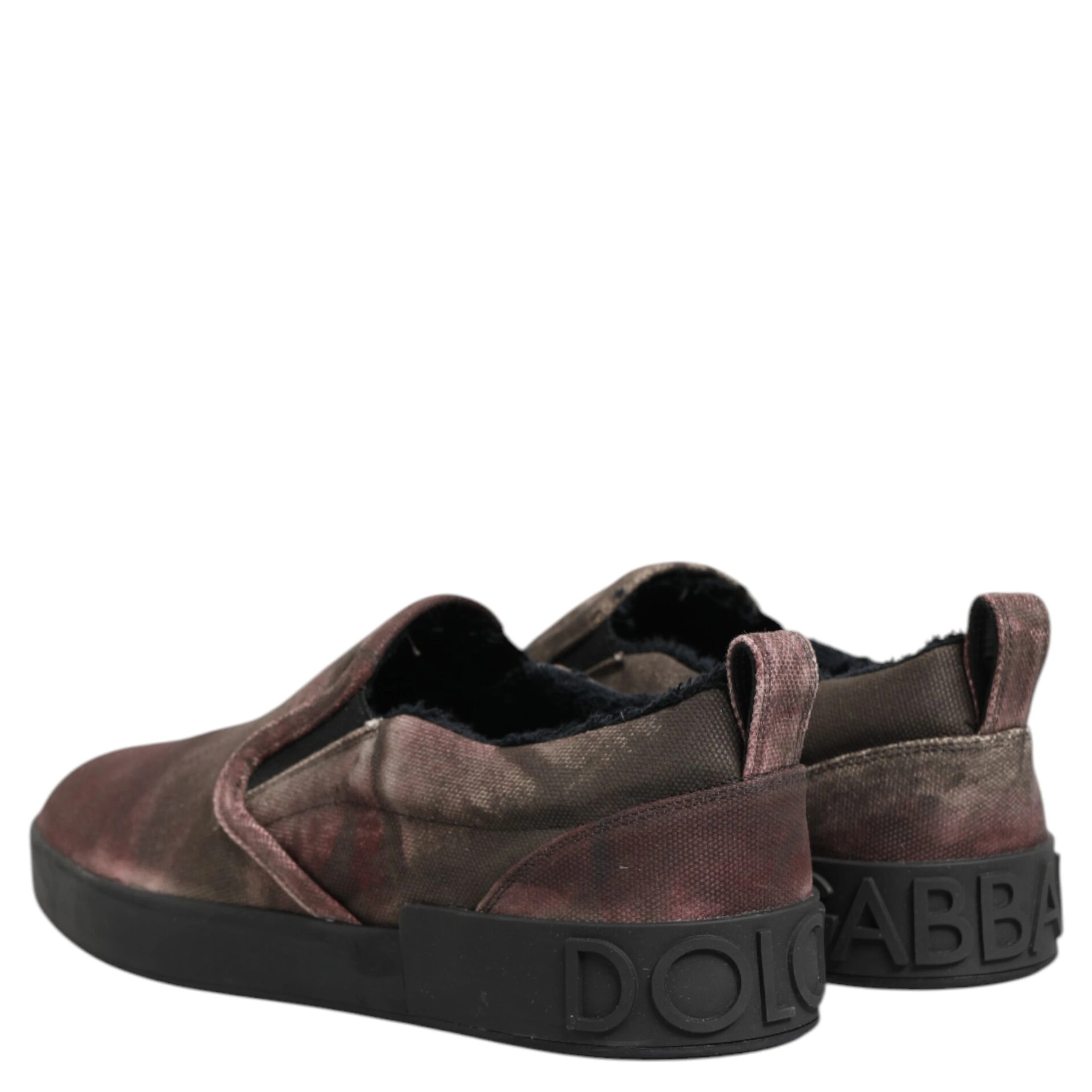 Multicolor Cotton Low Top Slip On Men Sneakers Shoes