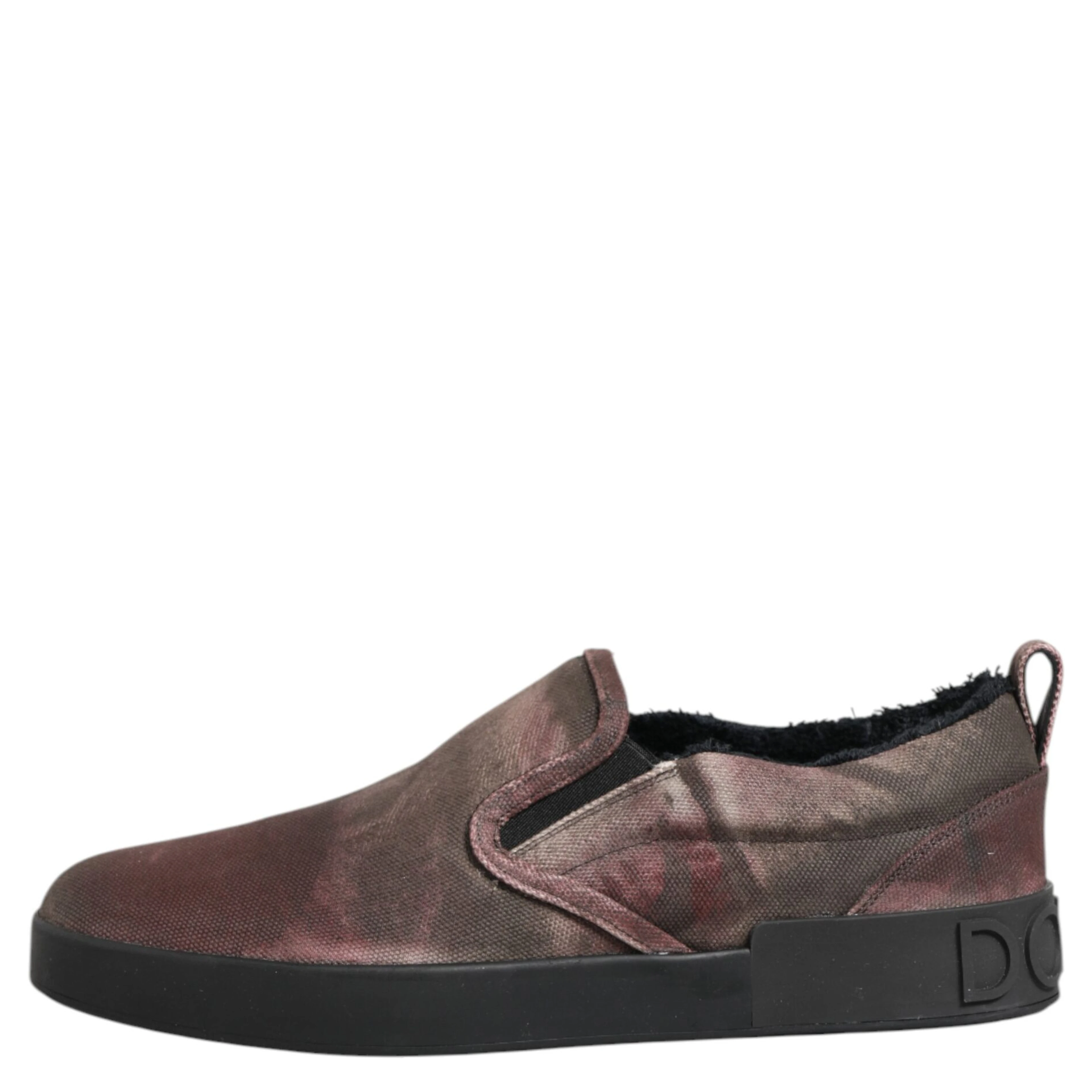 Multicolor Cotton Low Top Slip On Men Sneakers Shoes