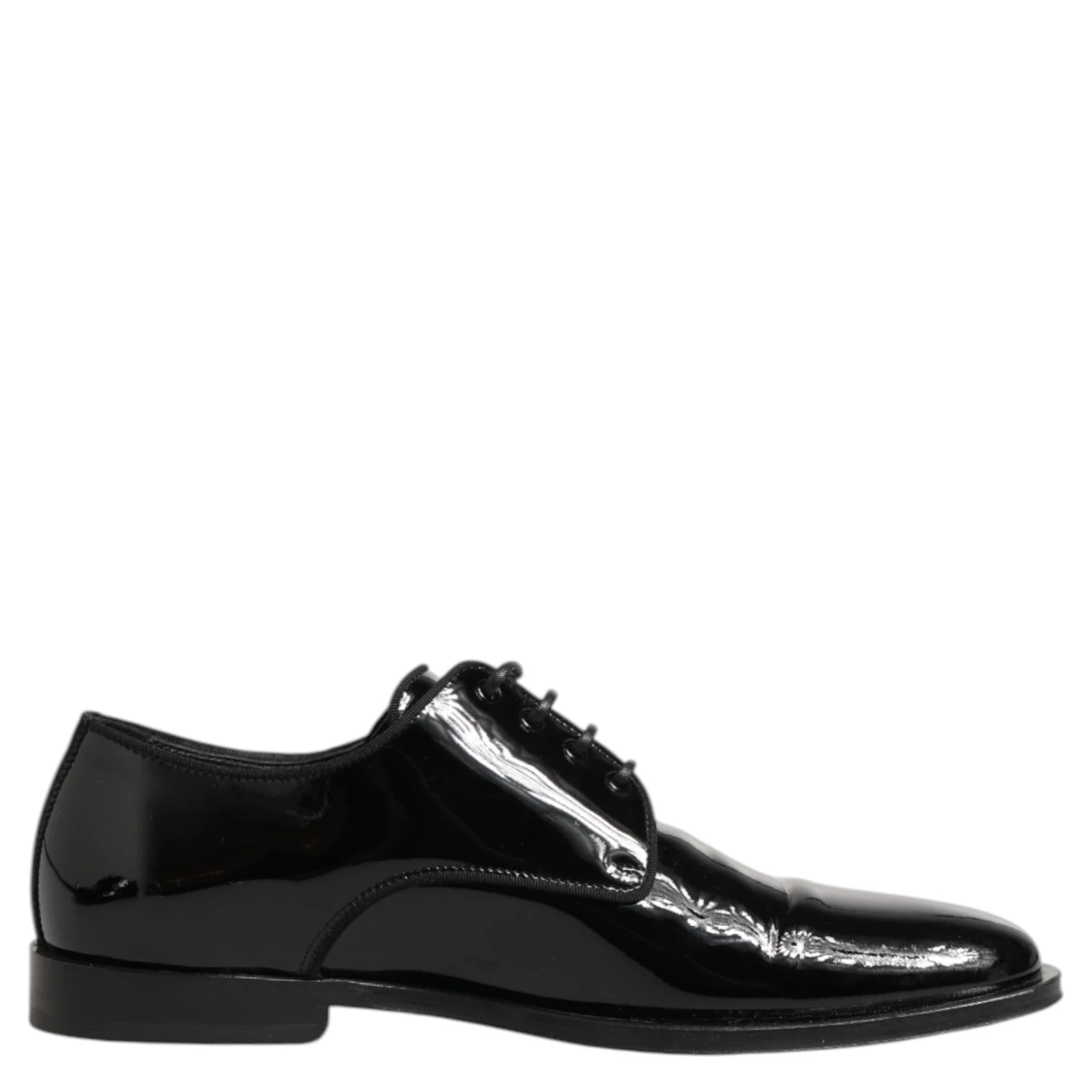 Black Leather Lace Up Derby Formal Dress Shoes