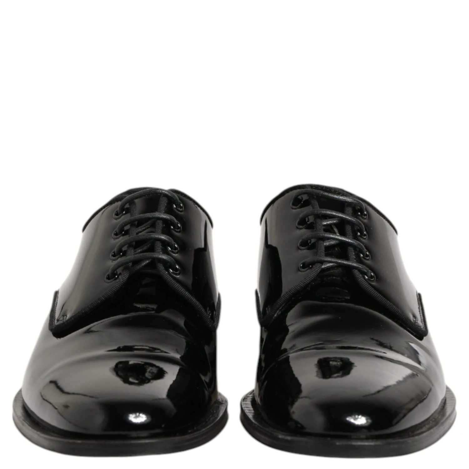 Black Leather Lace Up Derby Formal Dress Shoes