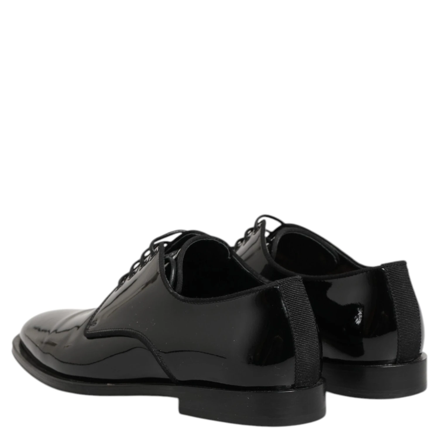 Black Leather Lace Up Derby Formal Dress Shoes
