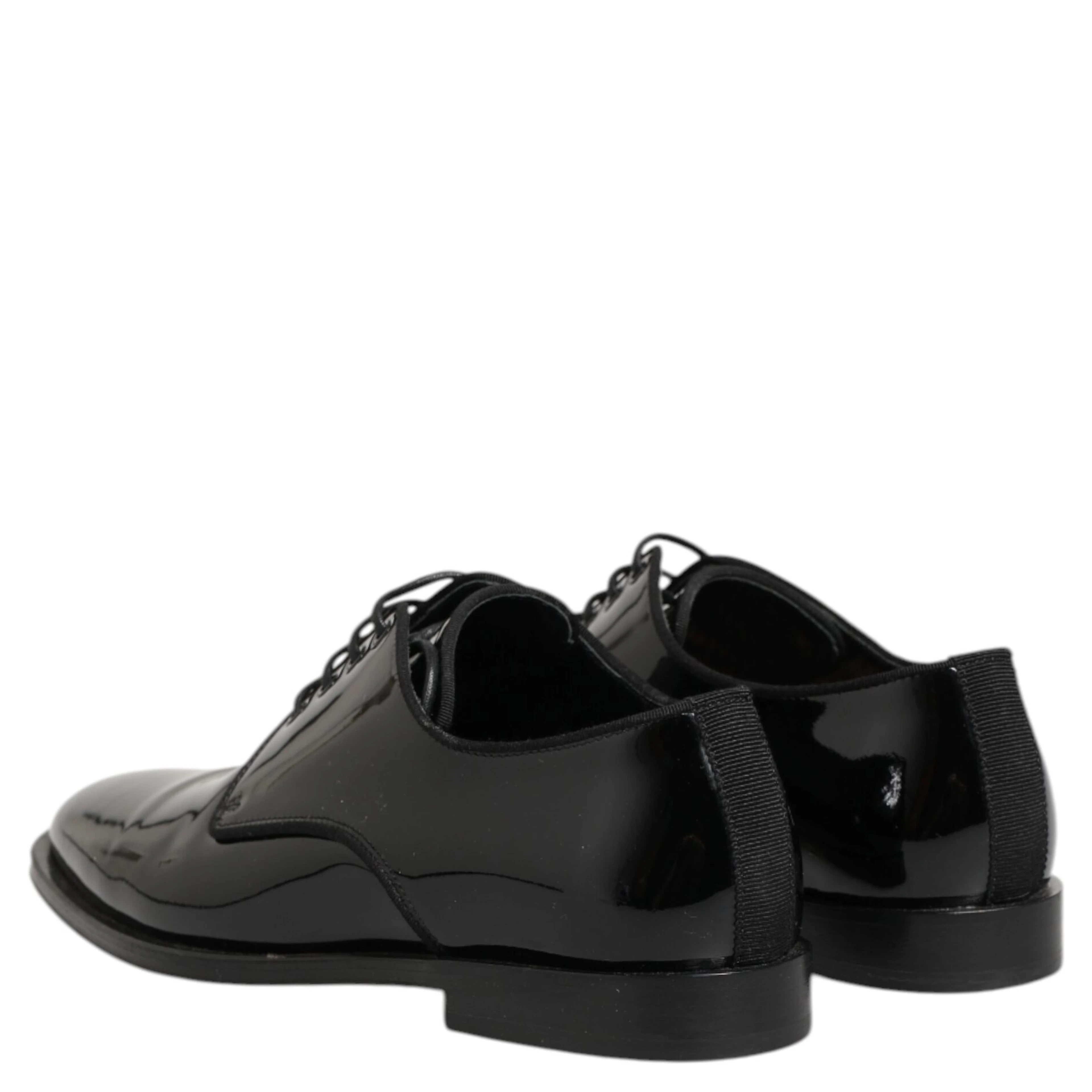 Black Leather Lace Up Derby Formal Dress Shoes